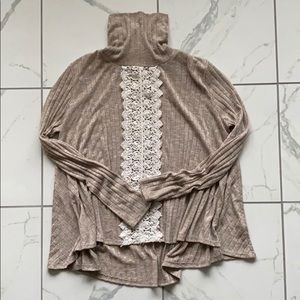 Altar’d State Lace Mockneck Top